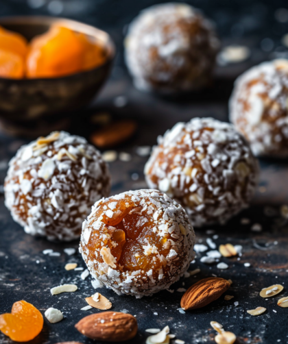 Aprikosen Mandel Bliss Balls