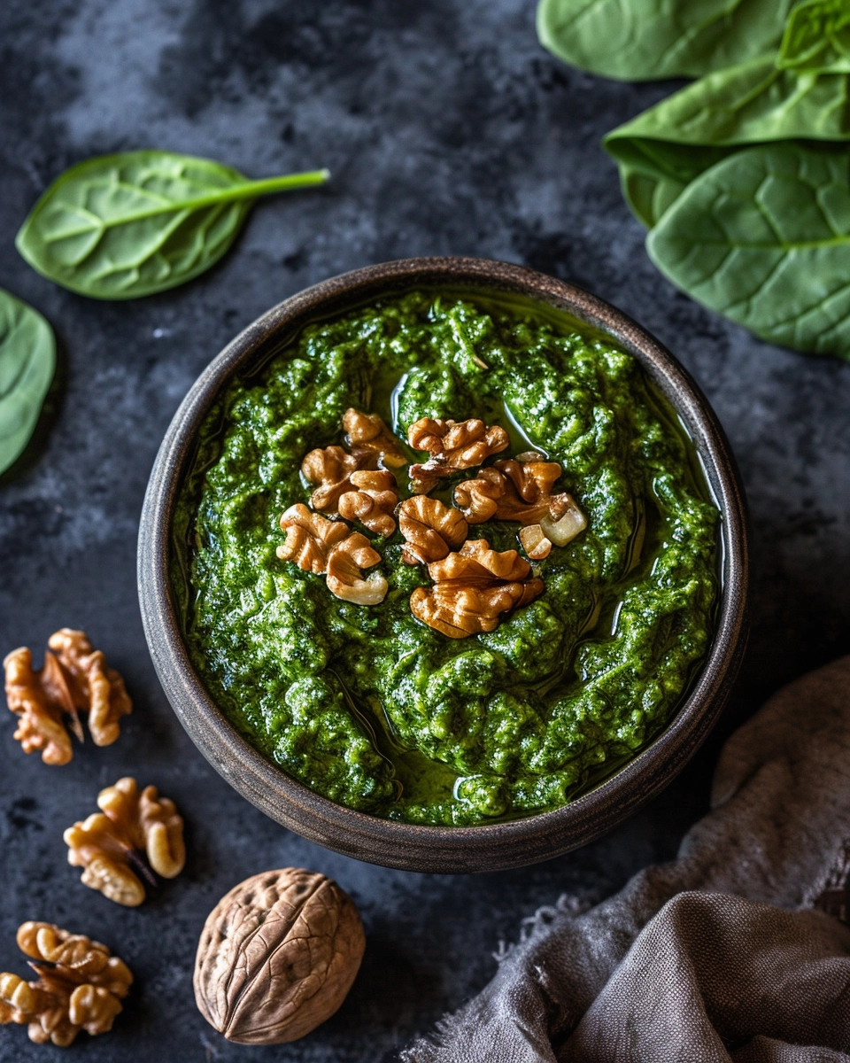 Veganes Spinat-Walnuss-Pesto * go nut