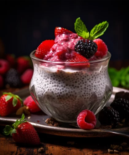 Chia-Kokospudding