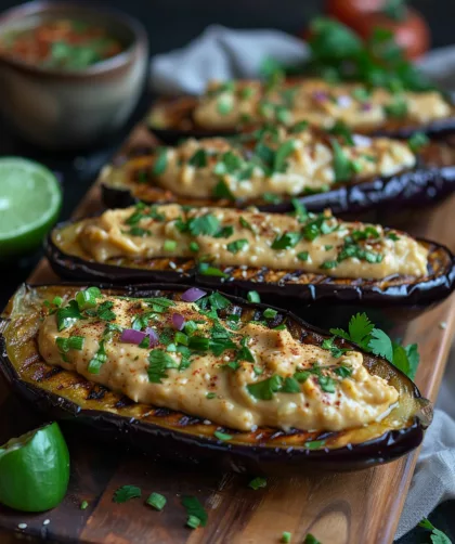 Gegrillte Aubergine