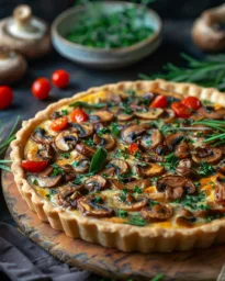 Vegane Pilz-Quiche