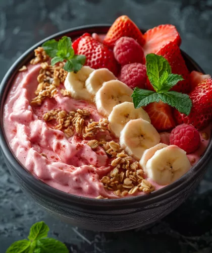 Erdbeer Smoothie Bowl