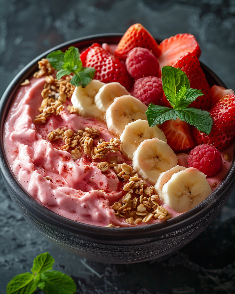 Erdbeer Smoothie Bowl