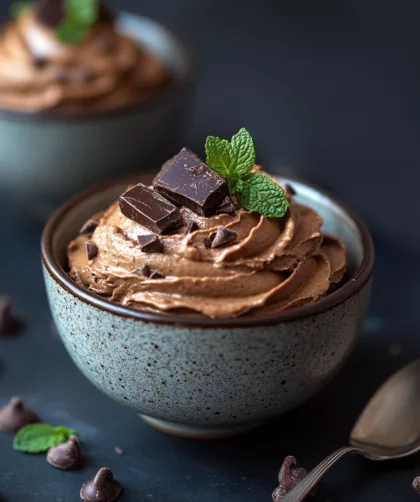 vegane Mousse au Chocolat mit Avocado