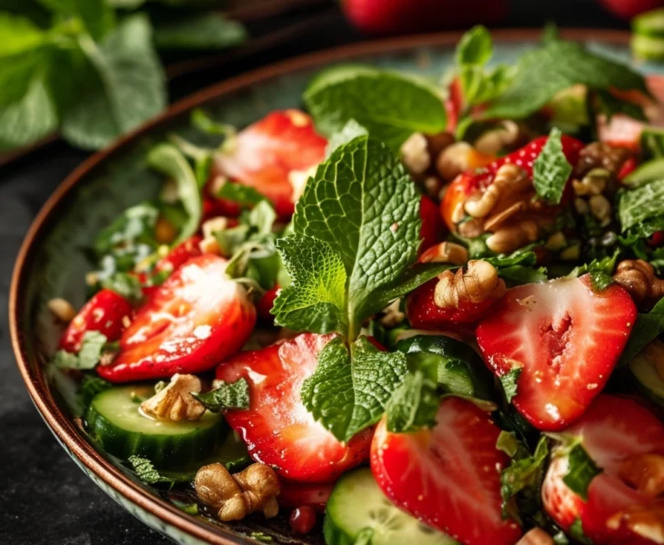 Erdbeer-Gurken-Salat