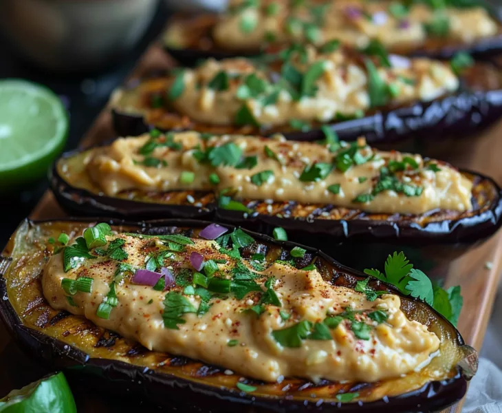 Gegrillte Aubergine