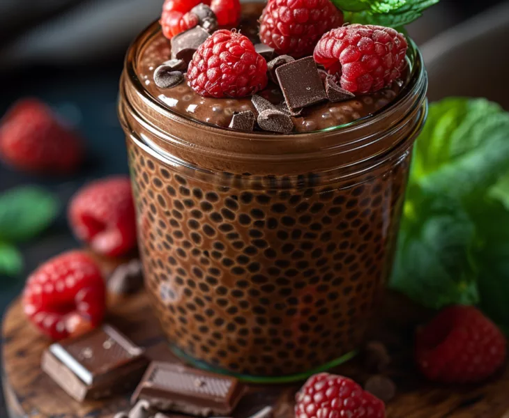 Schokoladen Chia Pudding