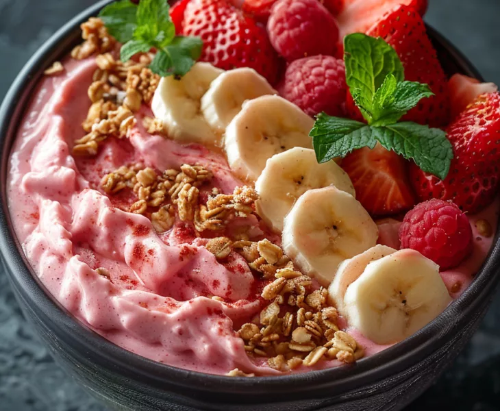 Erdbeer Smoothie Bowl