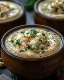 Cremige Blumenkohl-Cashew-Suppe