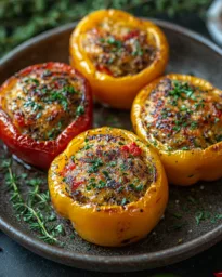 Gefüllte Paprika vom Grill