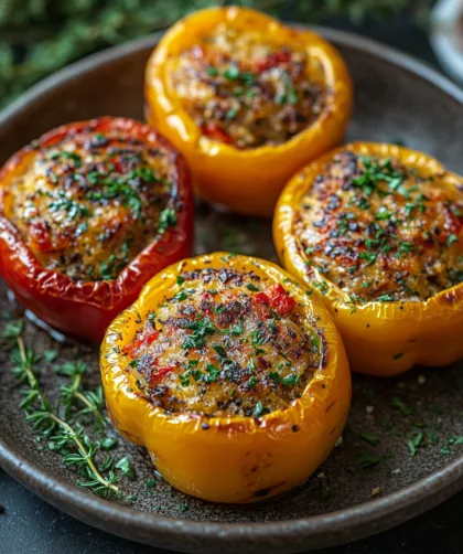 Gefüllte Paprika vom Grill