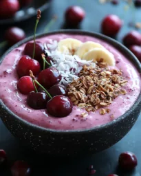 Kirsch-Smoothie-Bowl