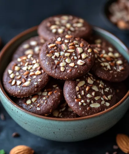Mandel-Schoko-Karamell-Cookies
