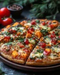 Süßkartoffel-Pizza