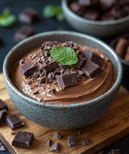 Veganes Mousse au Chocolat