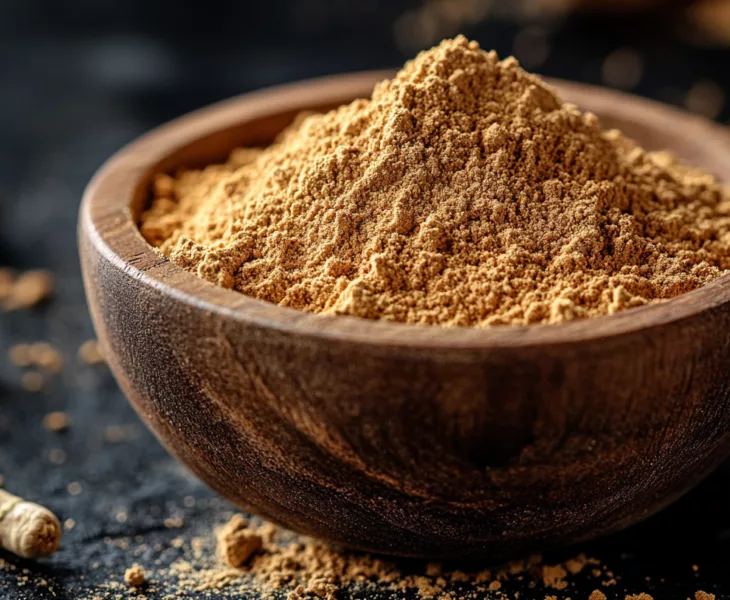 Ashwagandha als Pulver in einer Schale
