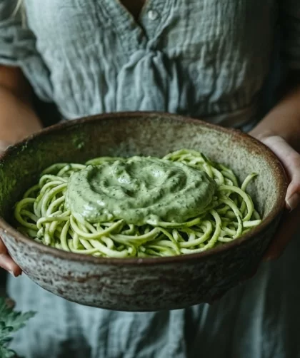 Zucchini Noodles with Avocado Sauce