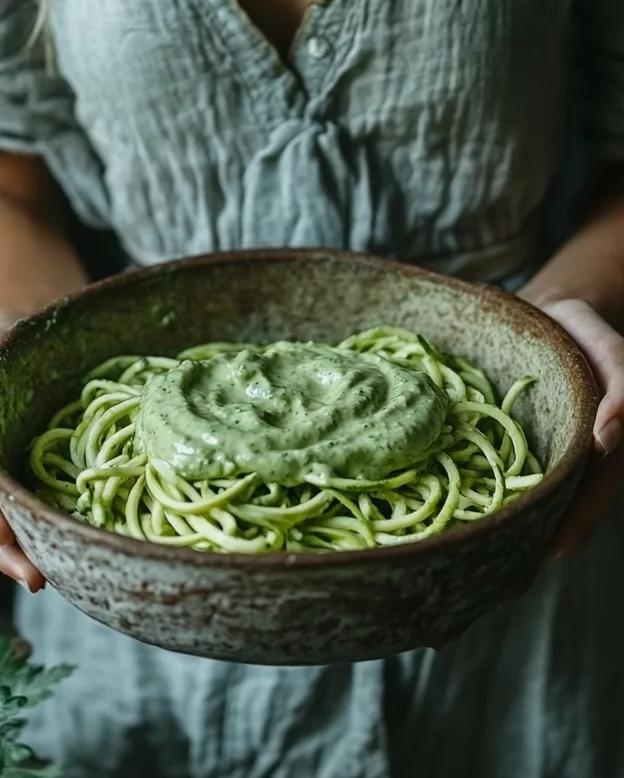 Zucchini Noodles with Avocado Sauce