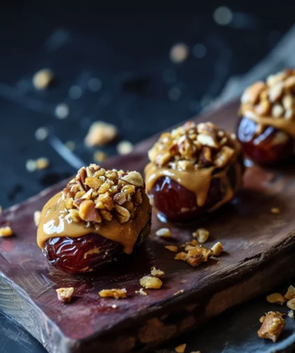 Stuffed Medjool Dates with Peanut Butter