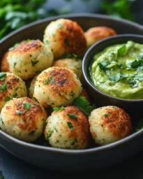 Crispy Cauliflower Bites with Avocado Dip