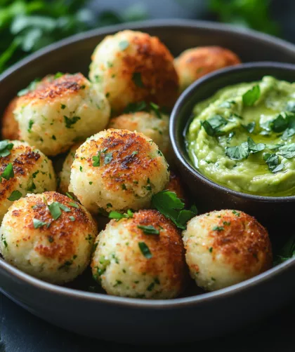 Crispy Cauliflower Bites with Avocado Dip