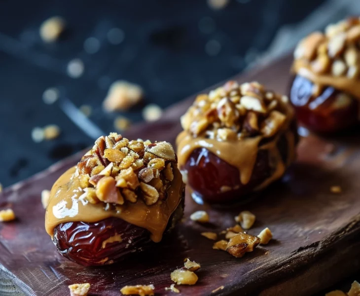 Stuffed Medjool Dates with Peanut Butter