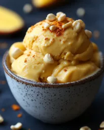 Mango-Turmeric-Cashew Nicecream